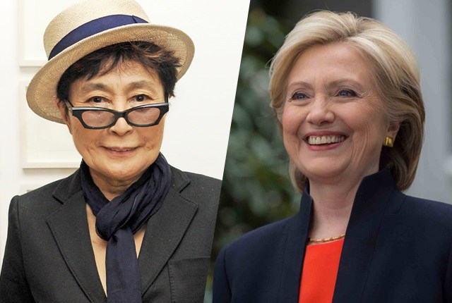 Yoko Ono confiesa que (no) estuvo con Hillary Clinton